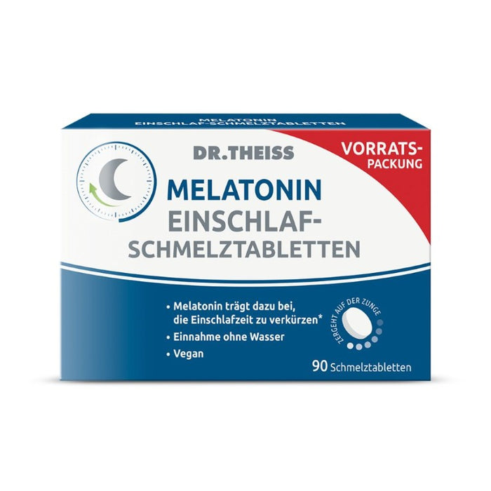 DR. THEISS Melatonin Einschlaf-Schmelztabletten, 90 St. Tabletten