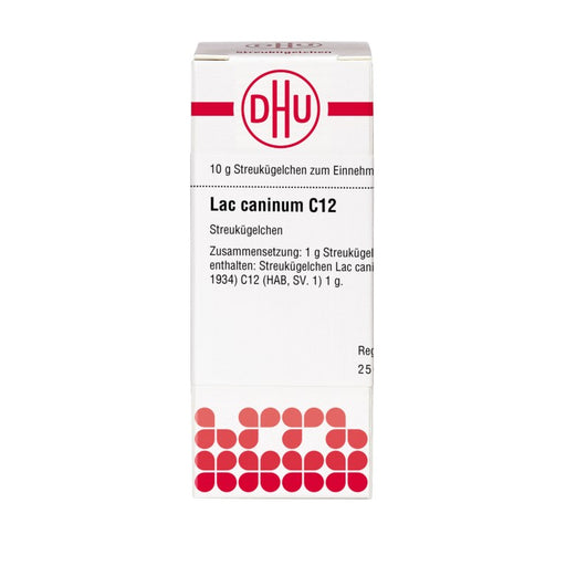 DHU Lac caninum C12 Streukügelchen, 10 g Globuli