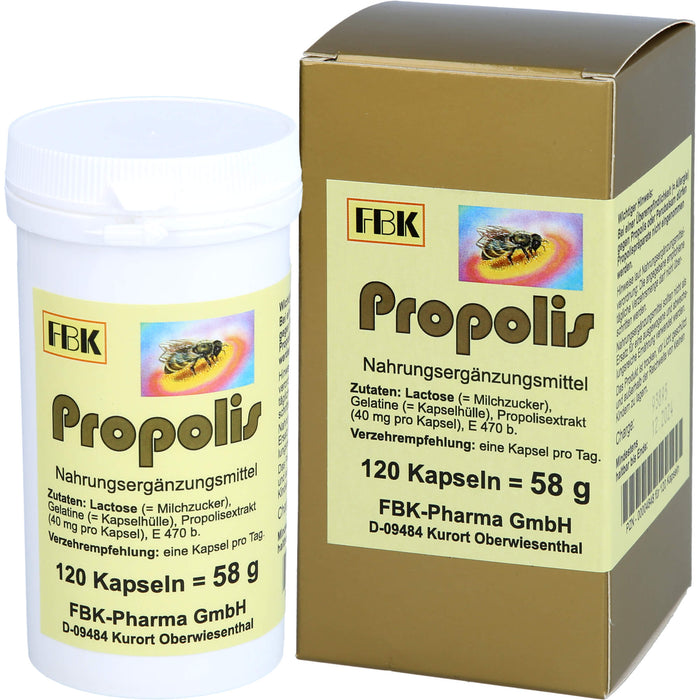 FBK-Pharma Propolis Kapseln, 120 St. Kapseln
