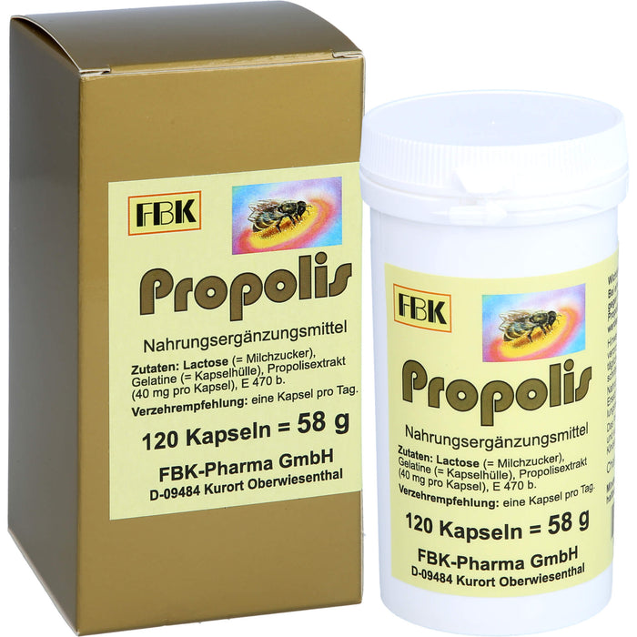 FBK-Pharma Propolis Kapseln, 120 St. Kapseln