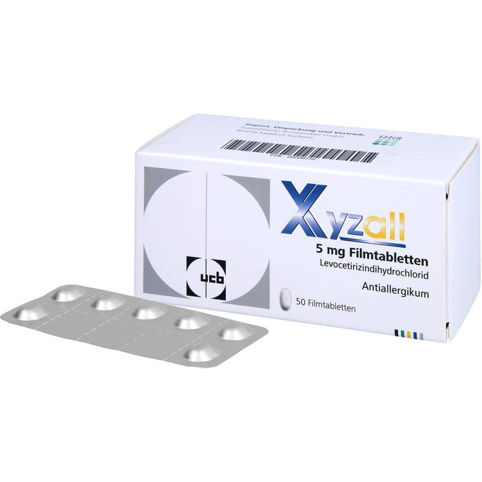 Xyzall 5 mg Eurim Filmtabletten bei Allergien, 50 St. Tabletten