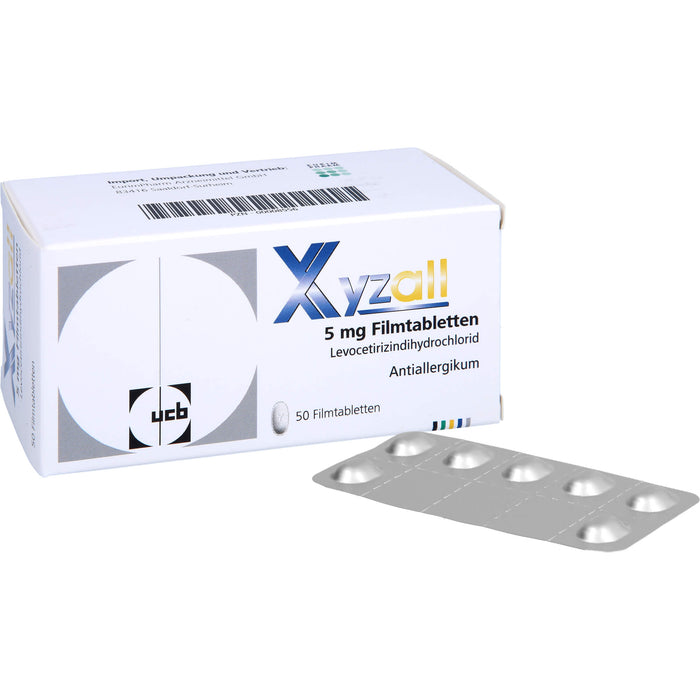 Xyzall 5 mg Eurim Filmtabletten bei Allergien, 50 St. Tabletten