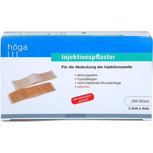 Injektionspflaster hypoallergen 1,2x4cm, 200 St PFL