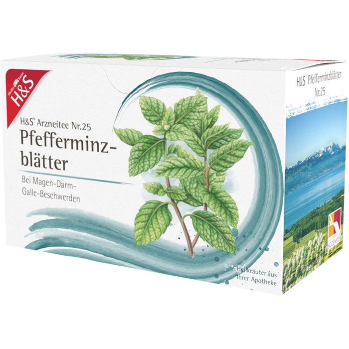 H&S Pfefferminzblätter Arzneitee Nr. 25, 20 St. Filterbeutel