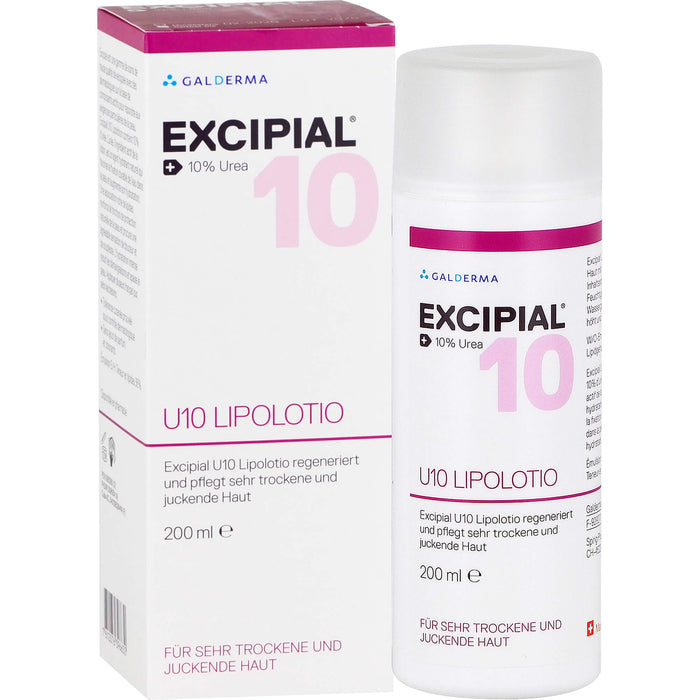 EXCIPIAL U10 Lipolotio für sehr trockene und juckende Haut, 200 ml Lotion