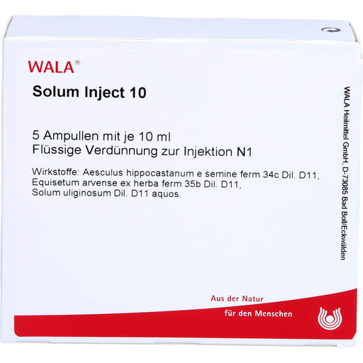 WALA Solum Inject 10 flüssige Verdünnung, 5 St. Ampullen