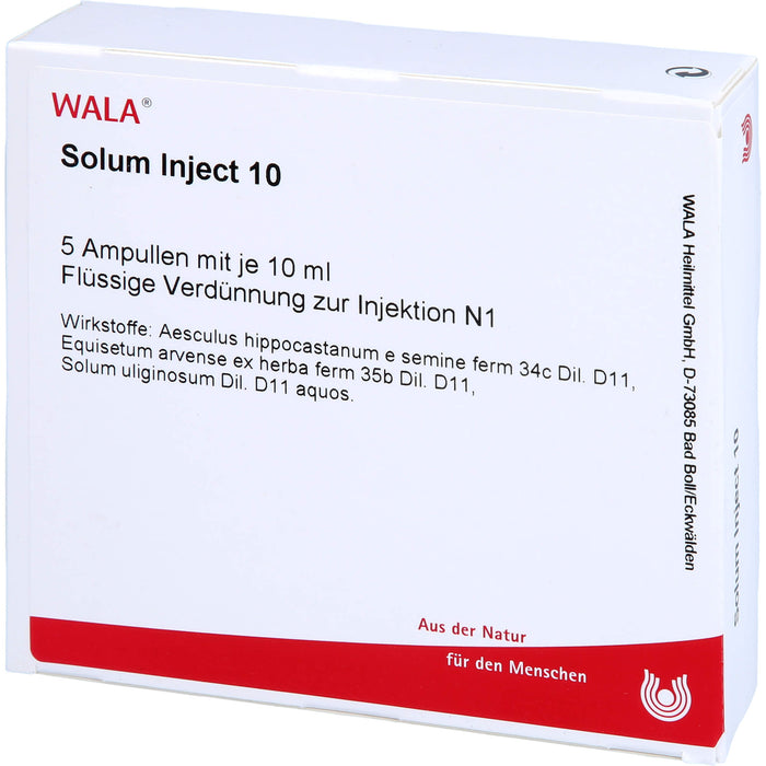WALA Solum Inject 10 flüssige Verdünnung, 5 St. Ampullen