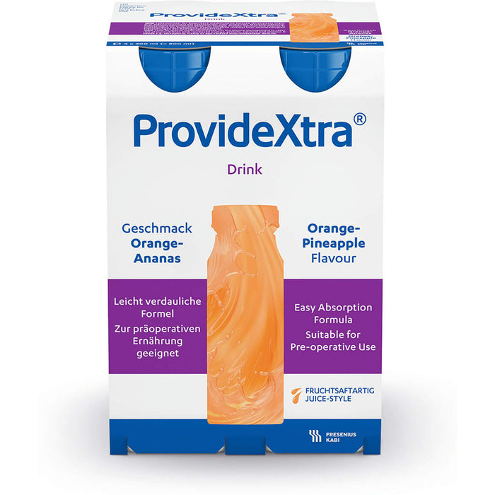 ProvideXtra DRINK Orange-Ananas Trinkflasche, 4X200 ml LOE