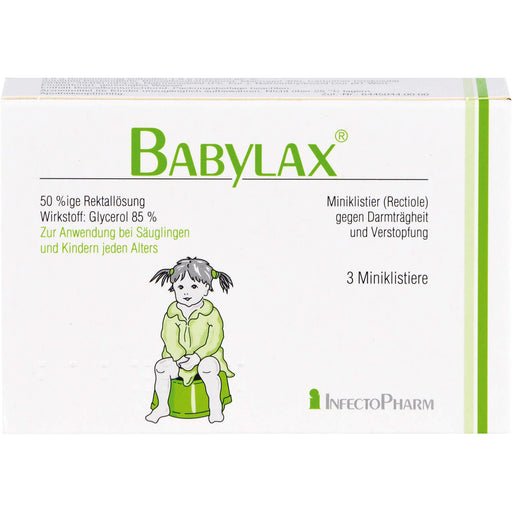BABYLAX Miniklistier gegen Verstopfung, 3 St. Klistiere