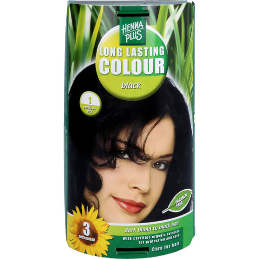 Hennaplus Long Lasting Black 1, 100 ml 