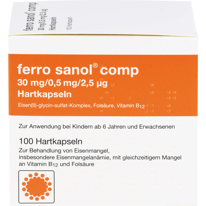 ferro sanol  comp 30mg/0,5mg/2,5µg Hartkapseln, 100 St. Kapseln