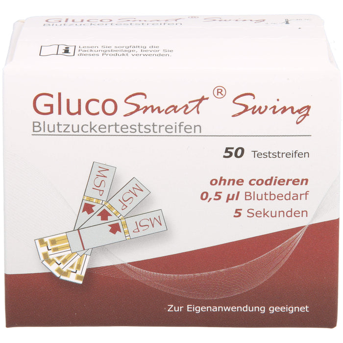 Glucosmart Swing Blutzuckerteststreifen, 50 St TTR