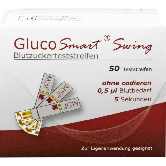 Glucosmart Swing Blutzuckerteststreifen, 50 St TTR