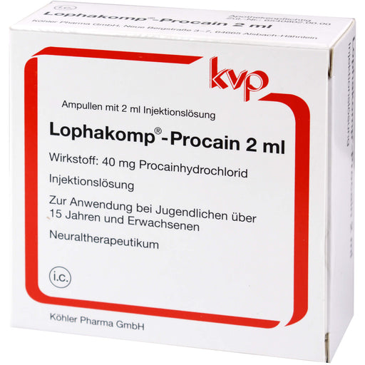Lophakomp Procain, 100 St. Ampullen