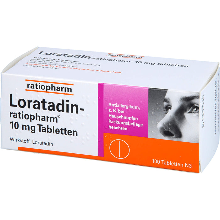 Loratadin-ratiopharm 10 mg Tabletten bei Allergien, 100 St. Tabletten