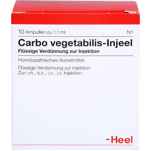 Carbo vegetabilis-Injeel flüssige Verdünnung, 10 St. Ampullen