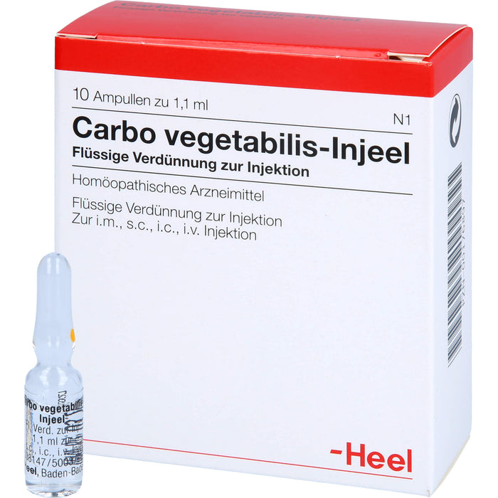 Carbo vegetabilis-Injeel flüssige Verdünnung, 10 St. Ampullen