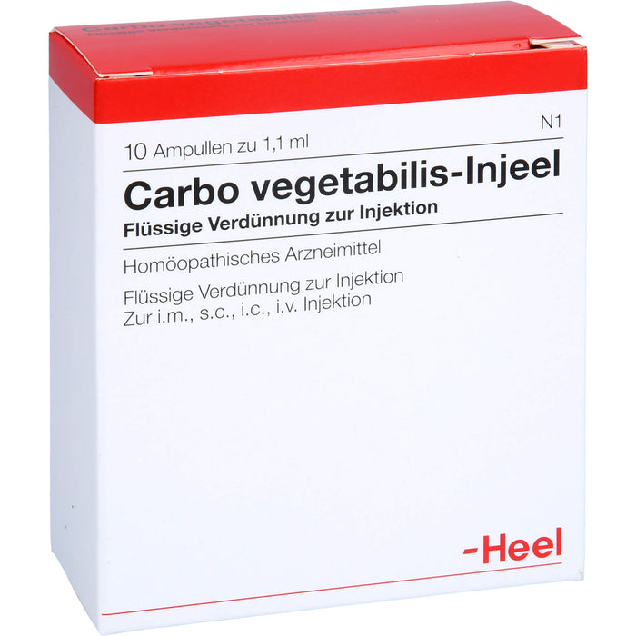 Carbo vegetabilis-Injeel flüssige Verdünnung, 10 St. Ampullen