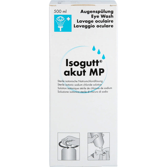Isogutt akut MP Notfall-Augenspüllösung, Isotonische Natriumchloridlösung, 500 ml Lösung