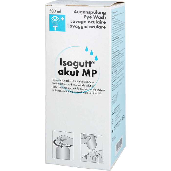Isogutt akut MP Notfall-Augenspüllösung, Isotonische Natriumchloridlösung, 500 ml Lösung