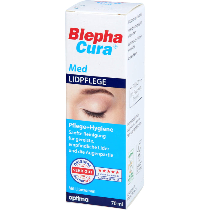 BlephaCura Lidhygiene, liposomale Suspension zur Linderung von Lidrandentzündungen und zur täglichen Lidrandpflege, 70 ml Lösung