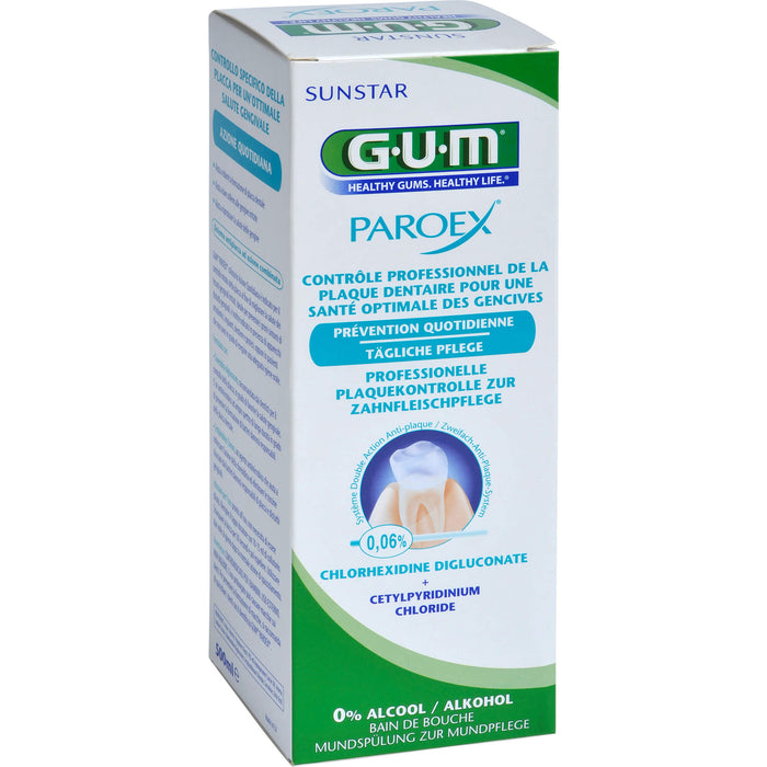 GUM Paroex 0,06% CHX Mundspülung, 500 ml Lösung