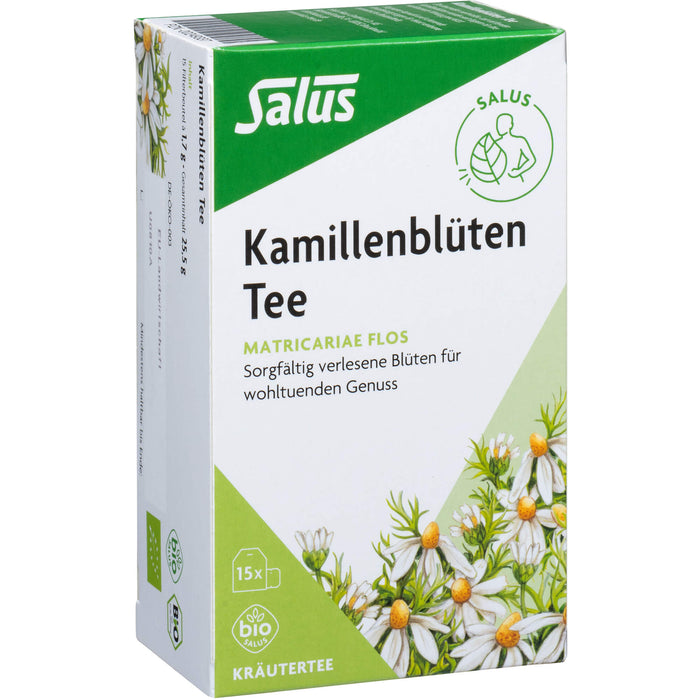 Salus Kamillenblüten Bio Tee Matricariae flos, 15 St. Filterbeutel