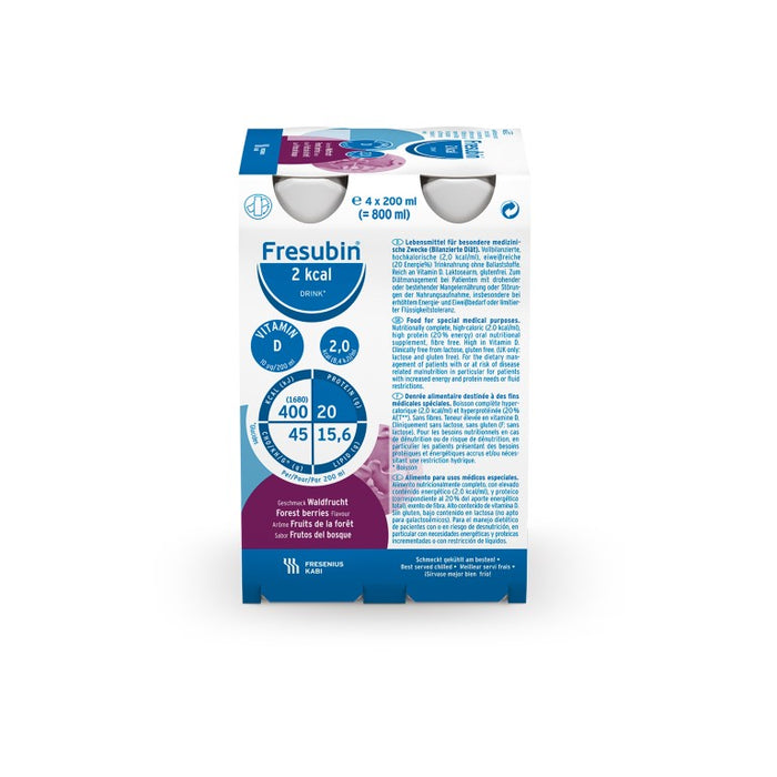 Fresubin 2 kcal DRINK Waldfrucht Trinkflasche, 24X200 ml LOE