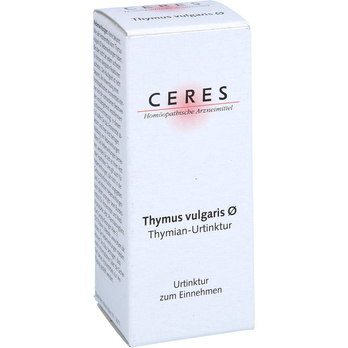 CERES Thymus vulgaris ø Urtinktur, 20 ml Lösung