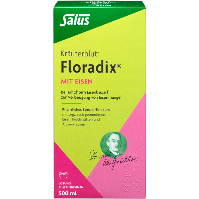 Floradix mit Eisen Lösung, 500 ml Lösung