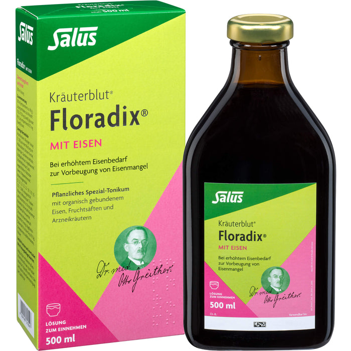 Floradix mit Eisen Lösung, 500 ml Lösung