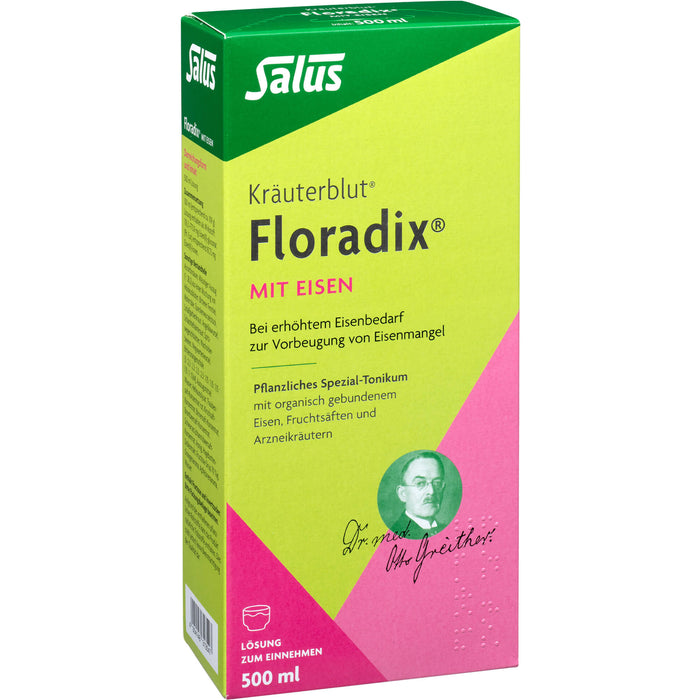 Floradix mit Eisen Lösung, 500 ml Lösung
