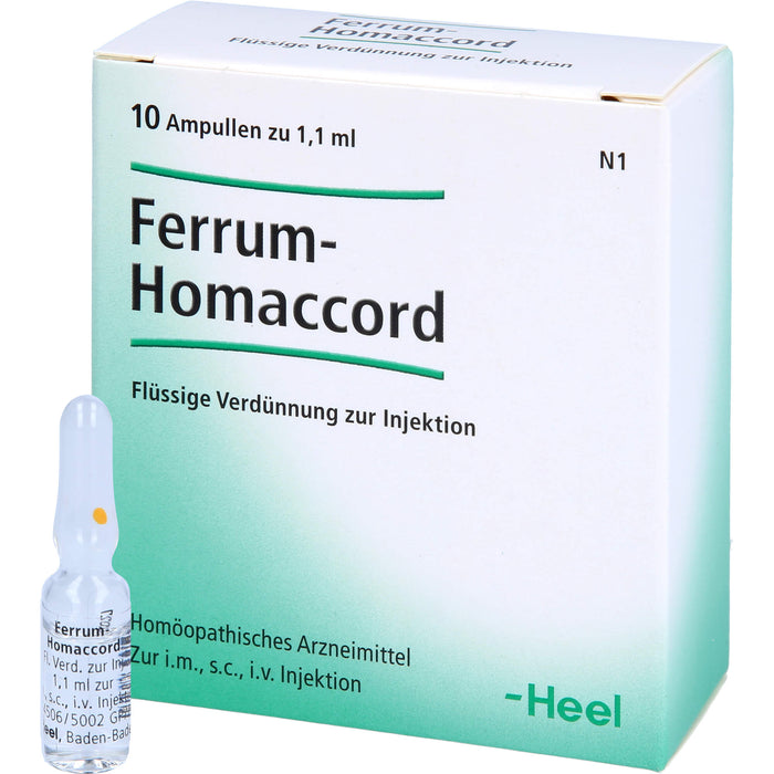 Ferrum-Homaccord  Inj.-Lsg., 10 St. Ampullen