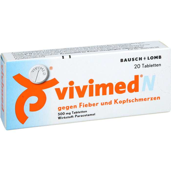 vivimed N gegen Fieber und Kopfschmerzen, 20 St. Tabletten