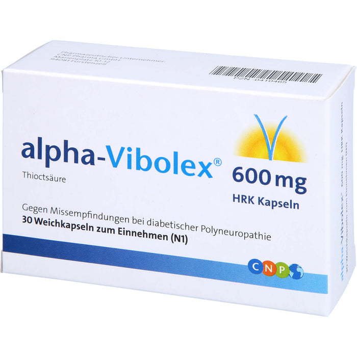 alpha-Vibolex 600 mg HRK Kapseln, Weichkapseln, 30 St WKA