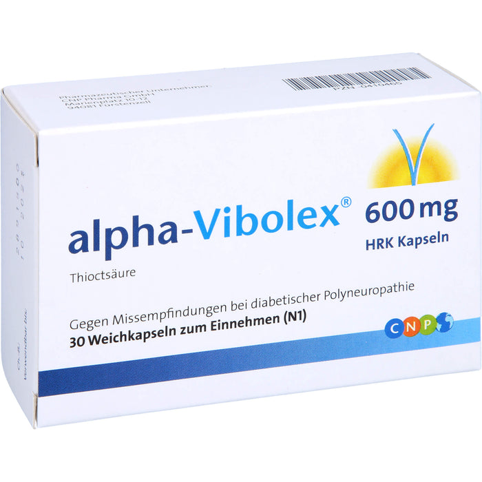 alpha-Vibolex 600 mg HRK Kapseln, Weichkapseln, 30 St WKA