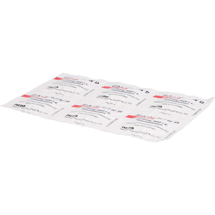 Calcigen D intens 1000 mg / 880 I.E. Kautabletten bei Calcium und Vitamin D3-Mangel, 48 St. Tabletten