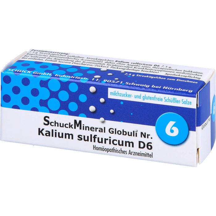 Schuckmineral Globuli 6 Kalium sulfuricum D6, 7.5 g GLO