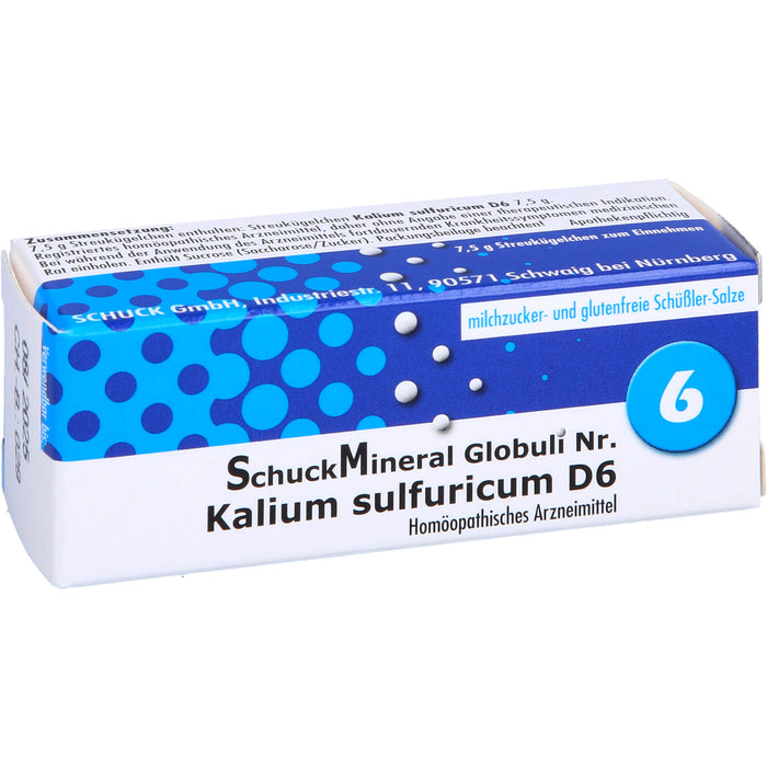 Schuckmineral Globuli 6 Kalium sulfuricum D6, 7.5 g GLO