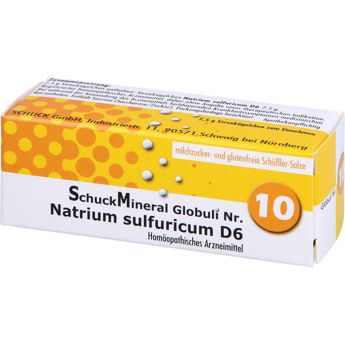 Schuckmineral Globuli 10 Natrium sulfuricum D6, 7.5 g Globuli
