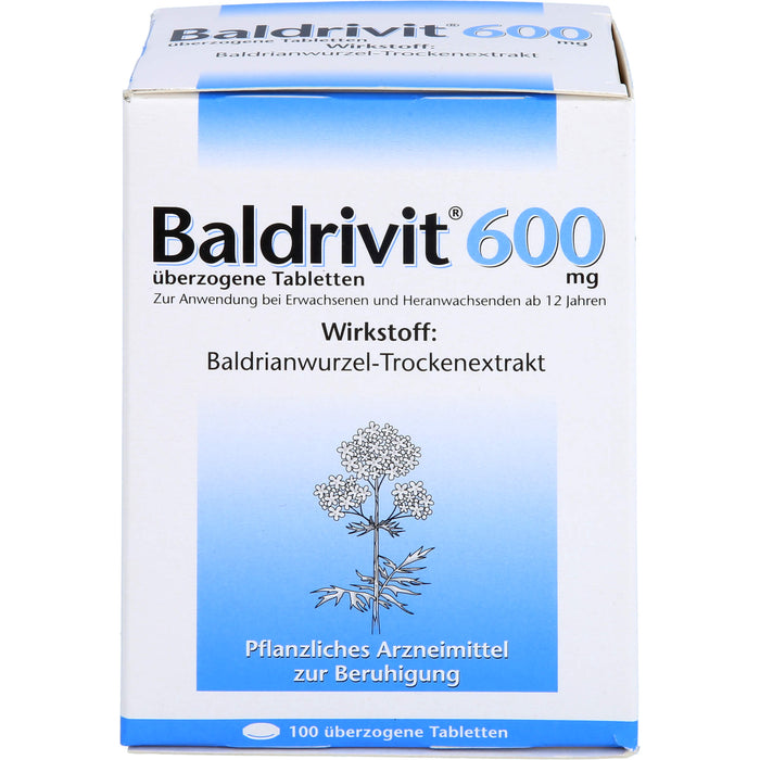 Baldrivit 600 mg Tabletten zur Beruhigung, 100 St. Tabletten