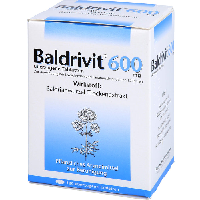 Baldrivit 600 mg Tabletten zur Beruhigung, 100 St. Tabletten