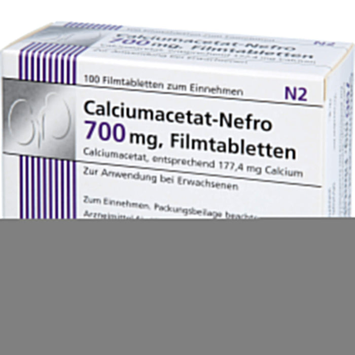 MEDICE Calciumacetat-Nefro 700 mg Filmtabletten, 100 St. Tabletten