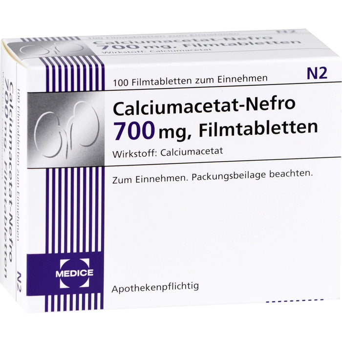 Calciumacetat-Nefro 700 mg, Filmtabletten, 100 St FTA