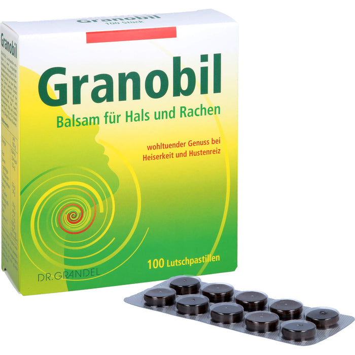 Granobil Lutschpastillen bei Heiserkeit und Hustenreiz, 100 St. Pastillen