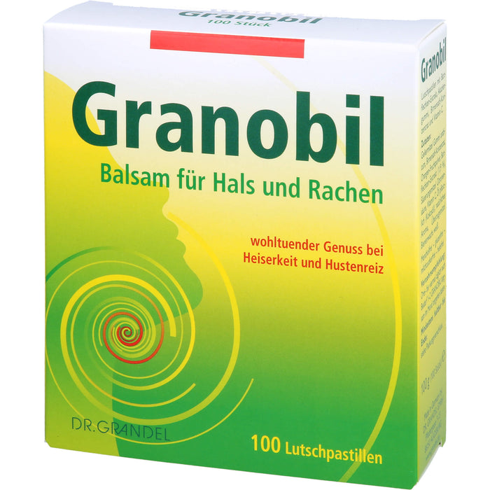 Granobil Lutschpastillen bei Heiserkeit und Hustenreiz, 100 St. Pastillen