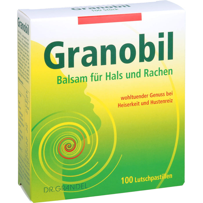 Granobil Lutschpastillen bei Heiserkeit und Hustenreiz, 100 St. Pastillen