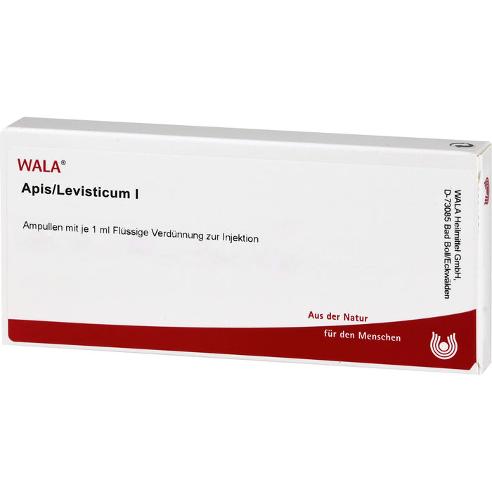 Apis/Levisticum I, Flüssige Verdünnung zur Injektion, Wala, 10X1 ml AMP