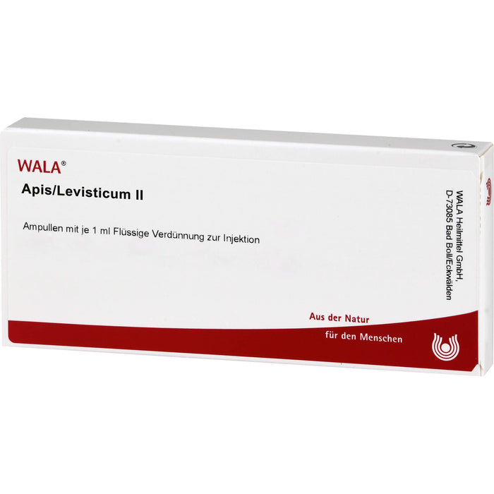 Apis/Levisticum II, Flüssige Verdünnung zur Injektion, Wala, 10X1 ml AMP