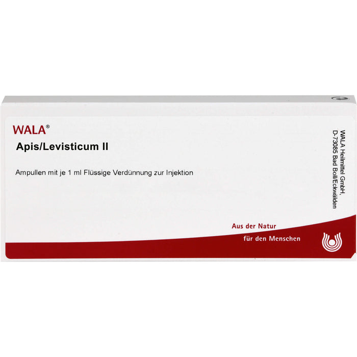 Apis/Levisticum II, Flüssige Verdünnung zur Injektion, Wala, 10X1 ml AMP